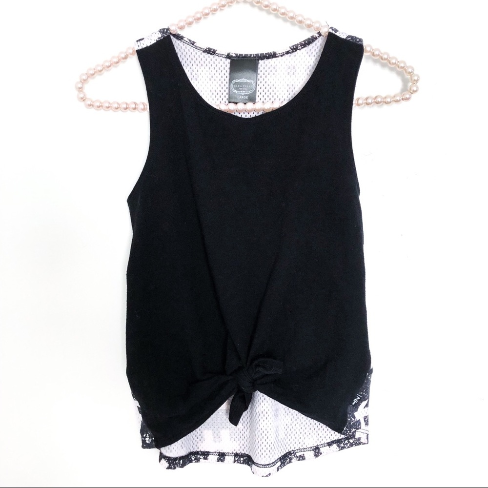 ZARA TEREZ Knotted Crop Tank Top